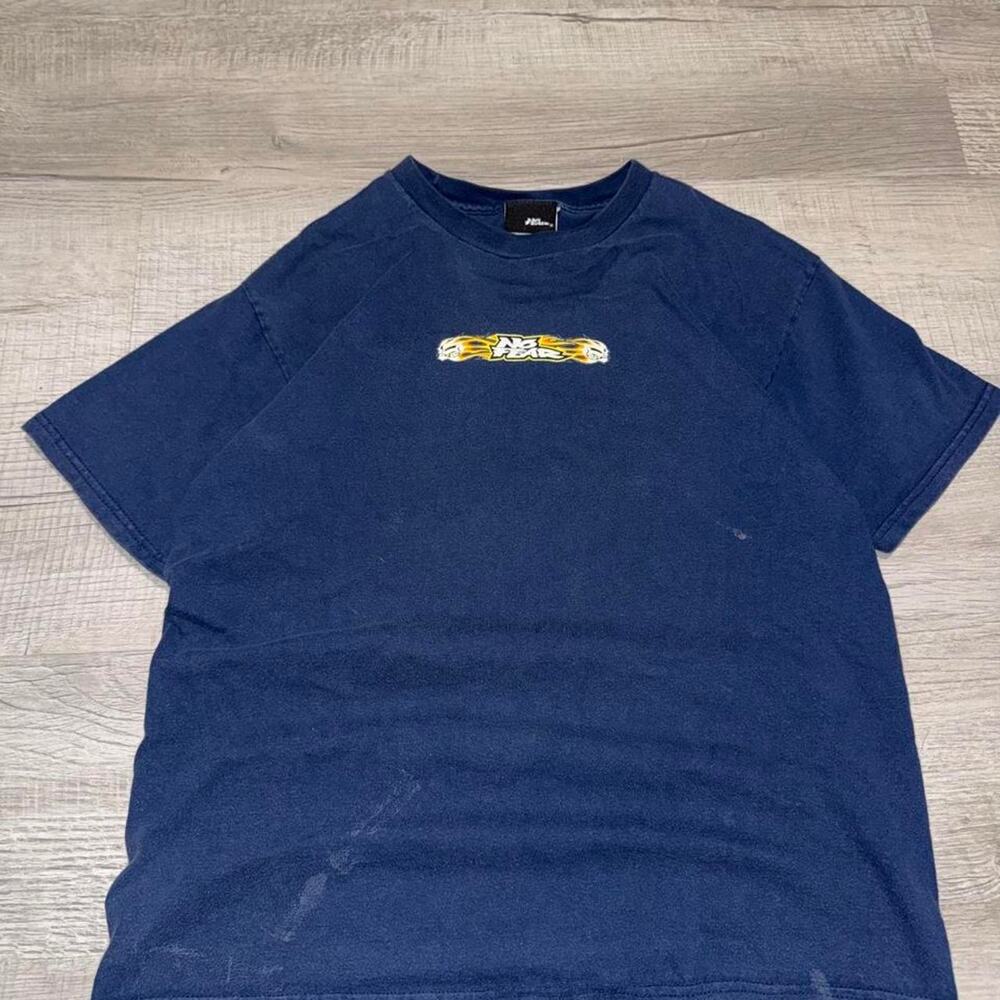 Vintage Y2k No Fear Flame Skate Graphic T-Shirt Size kids XL